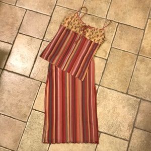 Two piece summer skirt set